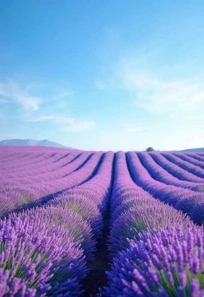 21 Breathtaking Nature Wallpapers for Your iPhone That'll Make You Feel Like You're on Vacation! - 14. Scenic Lavender Fields