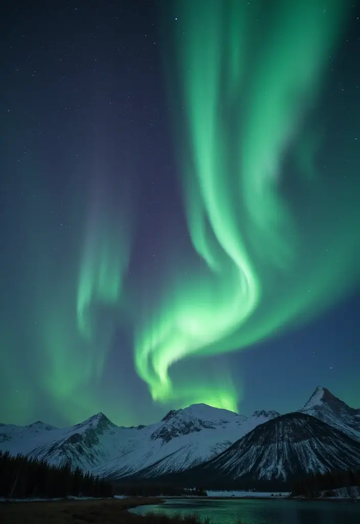 21 Breathtaking Nature Wallpapers for Your iPhone That'll Make You Feel Like You're on Vacation! - 18. Captivating Northern Lights
