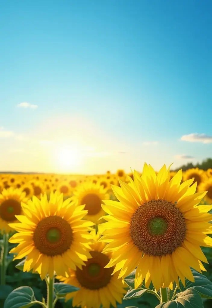 21 Breathtaking Nature Wallpapers for Your iPhone That'll Make You Feel Like You're on Vacation! - 7. Sunflower Fields