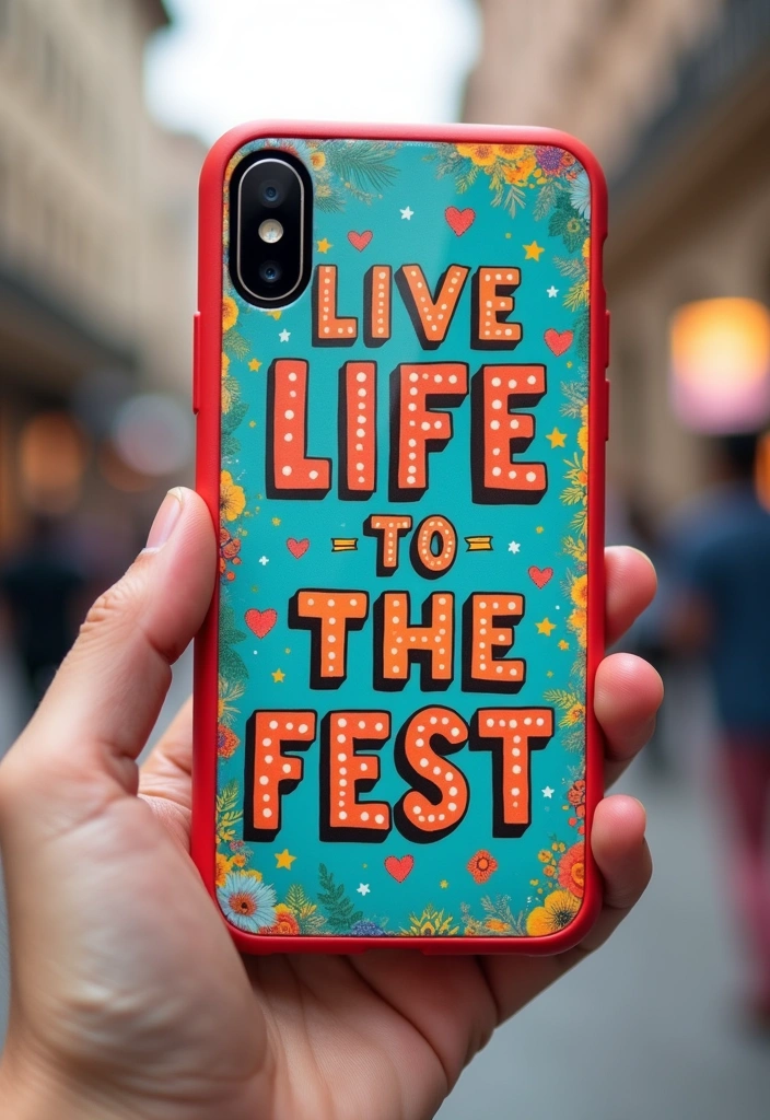 22 Motivational Custom iPhone Cases That'll Inspire You Daily (You Won't Forget #8!) - 10. 'Live Life to the Fullest'