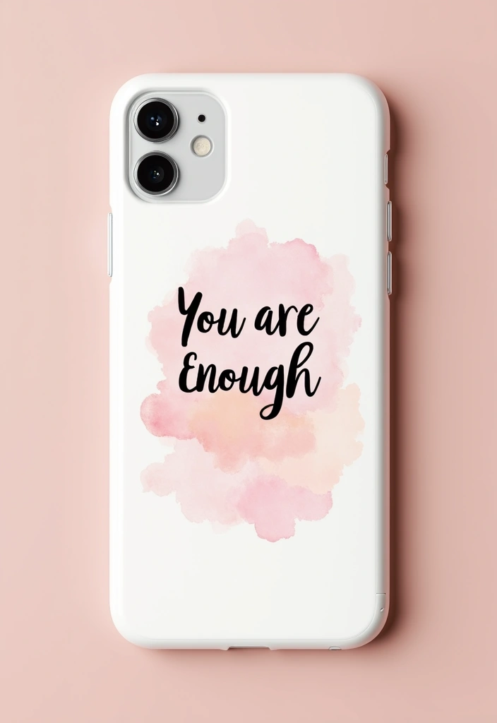 22 Motivational Custom iPhone Cases That'll Inspire You Daily (You Won't Forget #8!) - 12. 'You Are Enough'