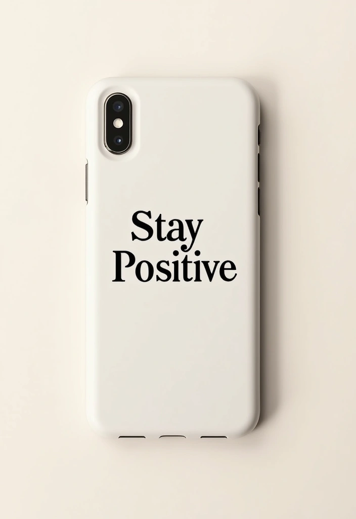 22 Motivational Custom iPhone Cases That'll Inspire You Daily (You Won't Forget #8!) - 3. 'Stay Positive'