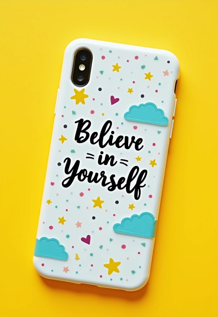 22 Motivational Custom iPhone Cases That'll Inspire You Daily (You Won't Forget #8!) - 4. 'Believe in Yourself'