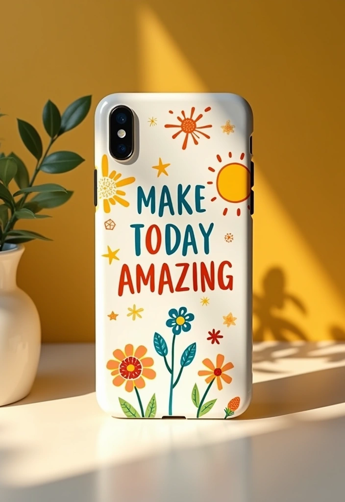 22 Motivational Custom iPhone Cases That'll Inspire You Daily (You Won't Forget #8!) - 6. 'Make Today Amazing'