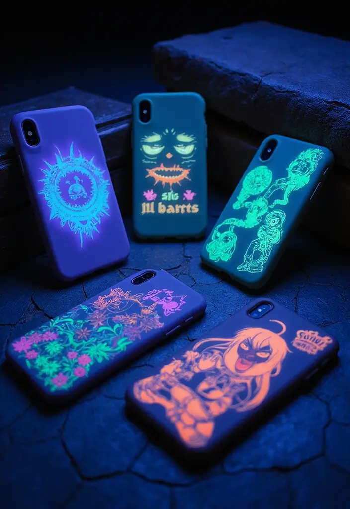25 Must-Have Anime Phone Cases That'll Make Your Friends Jealous! - 21. Glow-in-the-Dark Cases