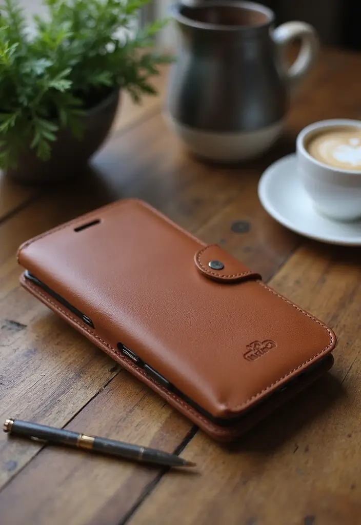 14 Stylish iPhone Cases That Offer Ultimate Protection (Wait Until You See #10!) - 1. The Chic Leather Folio Case