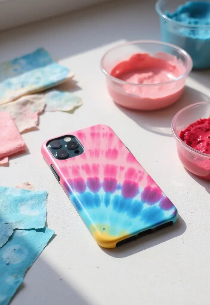 16 Artistic iPhone Cases That’ll Turn Your Phone into a Work of Art (You’ll Love #5!) - 13. Tie-Dye Trends
