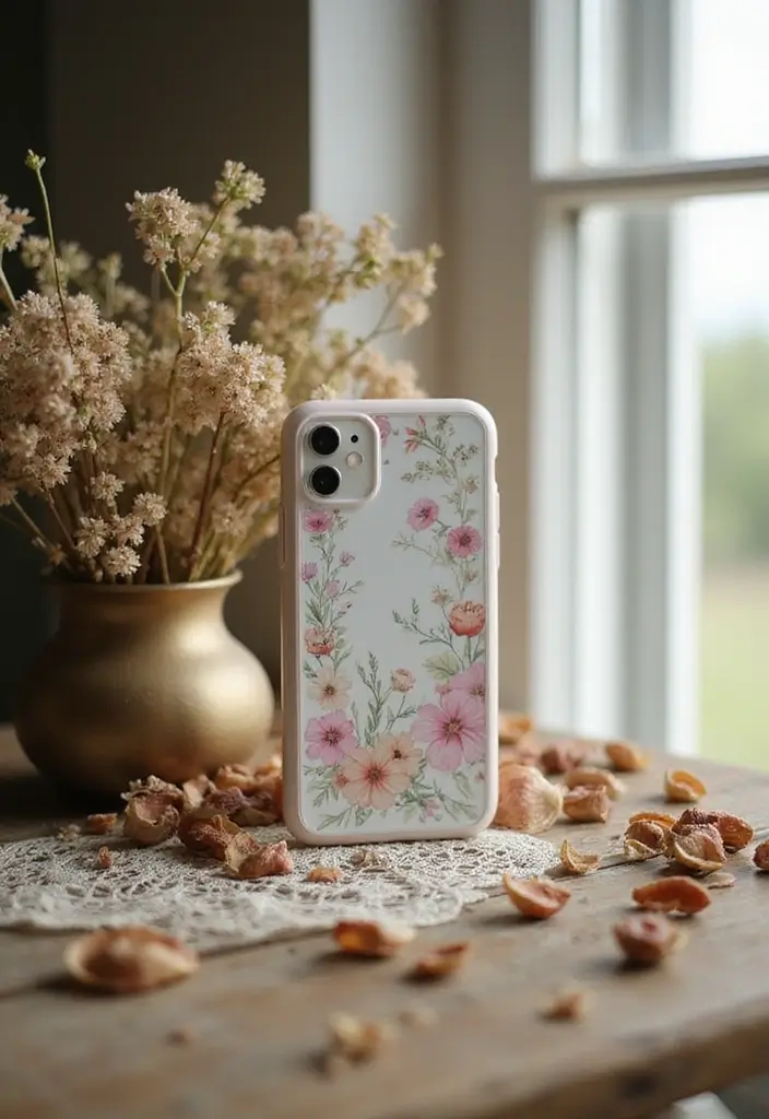 16 Artistic iPhone Cases That’ll Turn Your Phone into a Work of Art (You’ll Love #5!) - 3. Vintage Floral Patterns