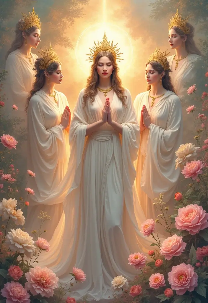 21 Heavenly Wallpaper Backgrounds of the Gods That Will Elevate Your Space (You Won't Believe #7!) - 11. The Divine Feminine