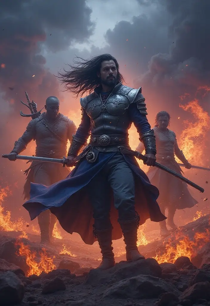21 Heavenly Wallpaper Backgrounds of the Gods That Will Elevate Your Space (You Won't Believe #7!) - 12. The Strength of Warrior Spirits