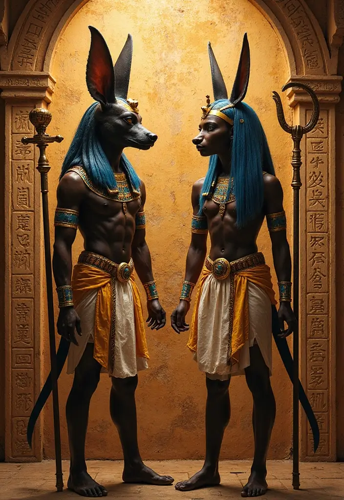 21 Heavenly Wallpaper Backgrounds of the Gods That Will Elevate Your Space (You Won't Believe #7!) - 7. The Allure of Egyptian Gods