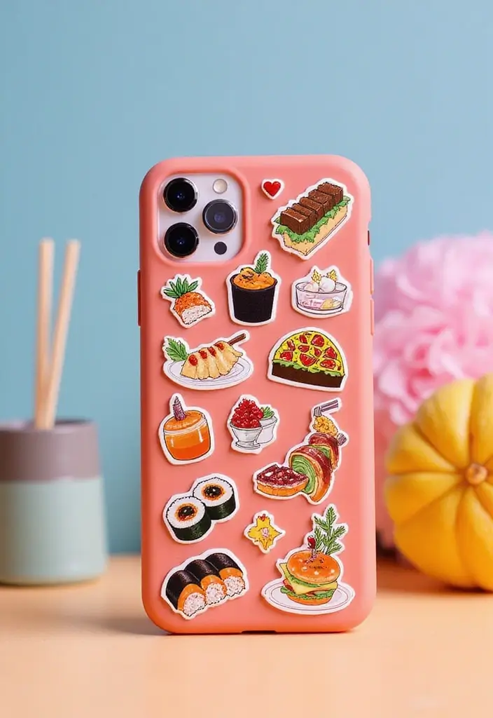 21 Aesthetic Phone Stickers You Need to Elevate Your Style (You Won't Believe #7!) - 14. Foodie Fun
