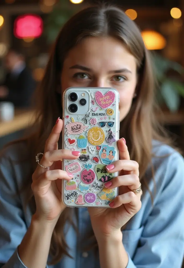 21 Aesthetic Phone Stickers You Need to Elevate Your Style (You Won't Believe #7!) - 20. DIY and Custom Stickers