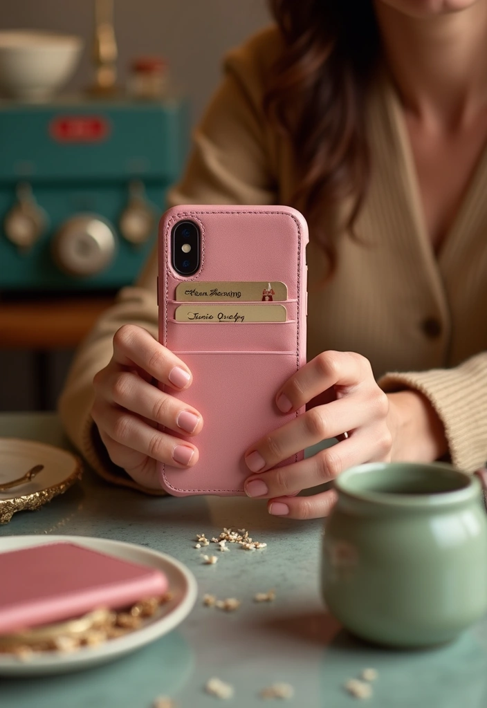 10 Stunning iPhone 16 Pink Cases That Will Elevate Your Style Instantly! - 7. The Retro Inspired Pink Wallet Case