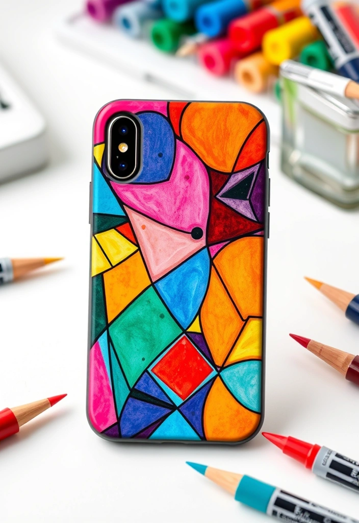 16 Artistic Phone Cases That Are Like Mini Masterpieces (You'll Fall for #9!) - 2. Abstract Geometric Patterns