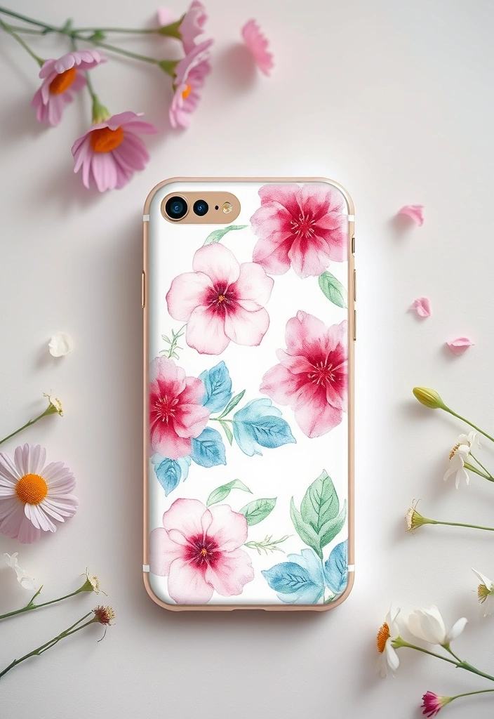 16 Artistic Phone Cases That Are Like Mini Masterpieces (You'll Fall for #9!) - 3. Floral Watercolor Designs