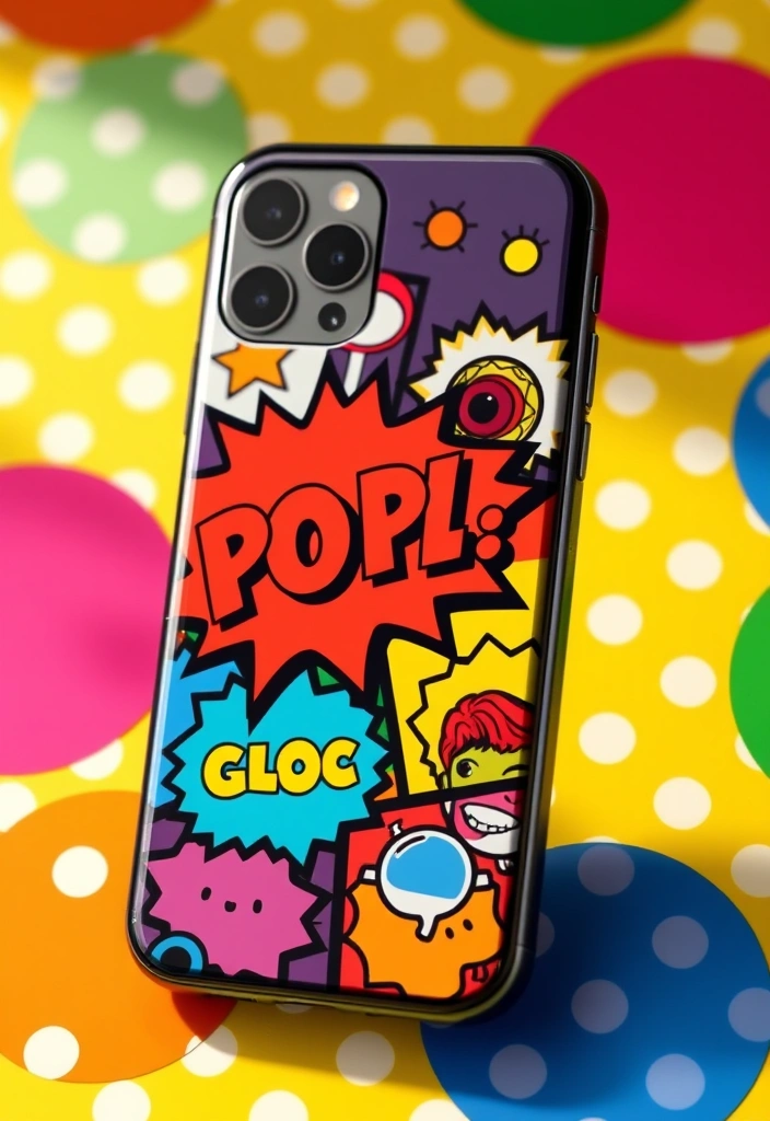16 Artistic Phone Cases That Are Like Mini Masterpieces (You'll Fall for #9!) - 5. Pop Art Explosion