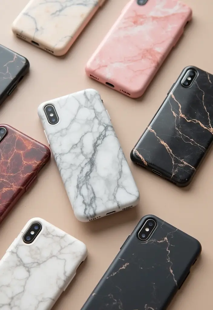 21 Stunning Phone Case Inspo Ideas That Will Make Your Friends Jealous! - 1. Marble Elegance