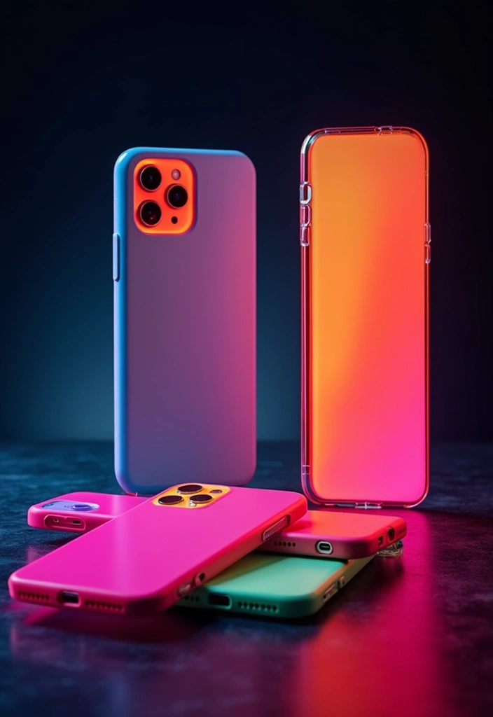 21 Stunning Phone Case Inspo Ideas That Will Make Your Friends Jealous! - 4. Neon Pop