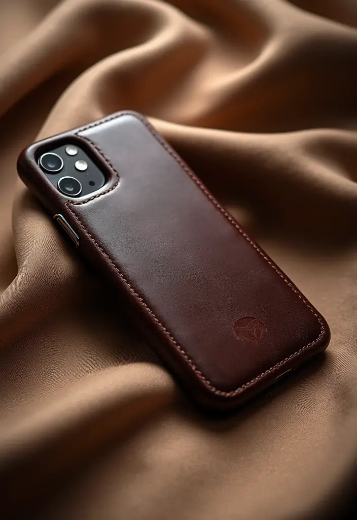 12 Trendy iPhone Cases That Will Make Your Phone the Star of the Show! - 6. Luxurious Leather Finishes