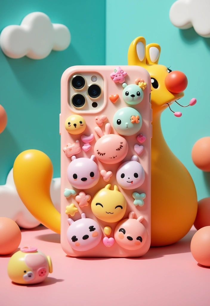 12 Trendy iPhone Cases That Will Make Your Phone the Star of the Show! - 7. Fun 3D Accessories