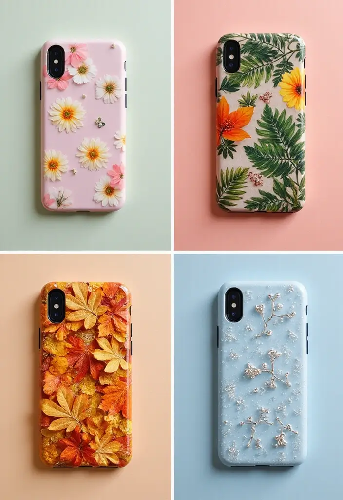 15 Mind-Blowing Artistic Phone Case Ideas That'll Make Your Friends Jealous! - 11. Seasonal Styles 1