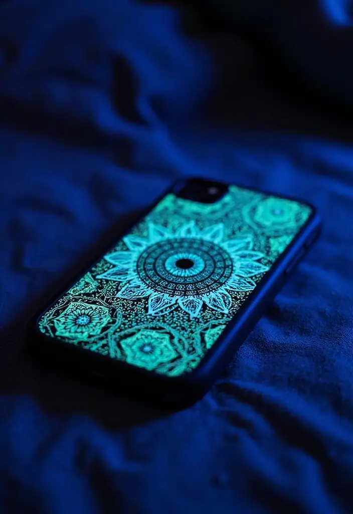 15 Mind-Blowing Artistic Phone Case Ideas That'll Make Your Friends Jealous! - 15. Glow-in-the-Dark Art 1
