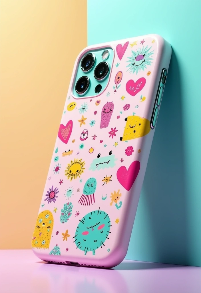 15 Mind-Blowing Artistic Phone Case Ideas That'll Make Your Friends Jealous! - 6. Whimsical Patterns 1