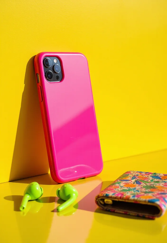 15 Trendy iPhone Cases That'll Make Your Friends Jealous (You Won't Believe #7!) - 2. Bold Neon Colors