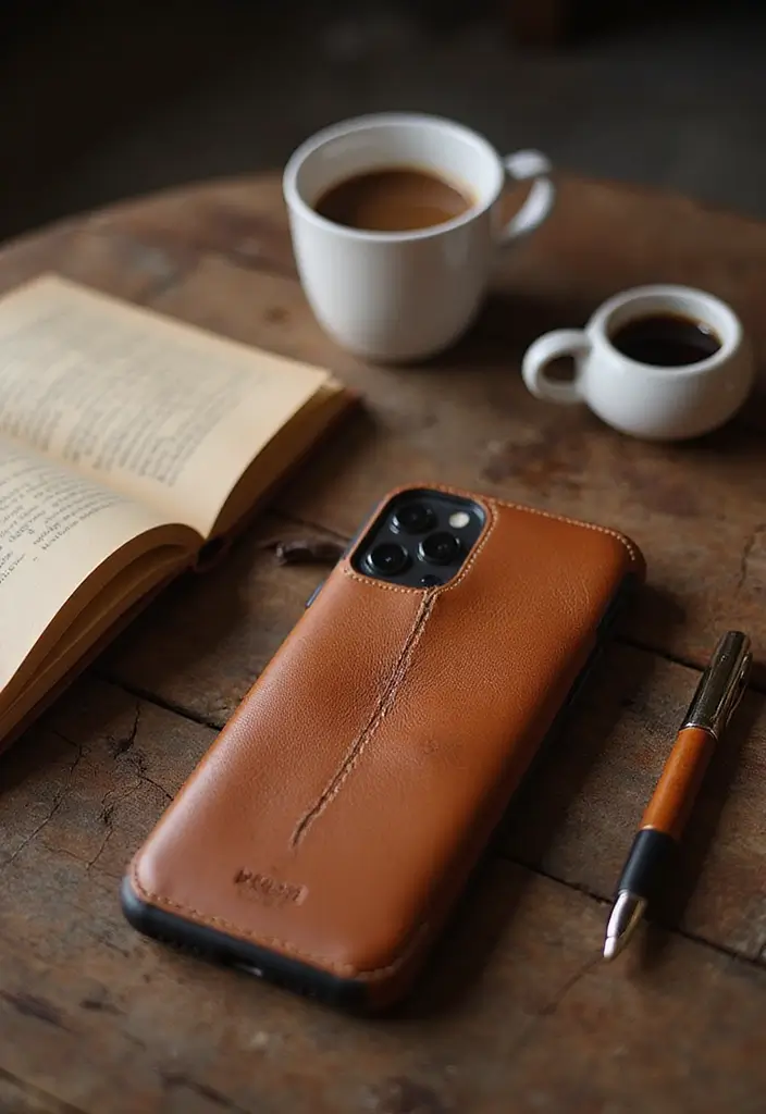 10 Stylish iPhone 16 Pro Cases That Will Elevate Your Fashion Game! - 4. The Vintage Leather Wallet Case 1