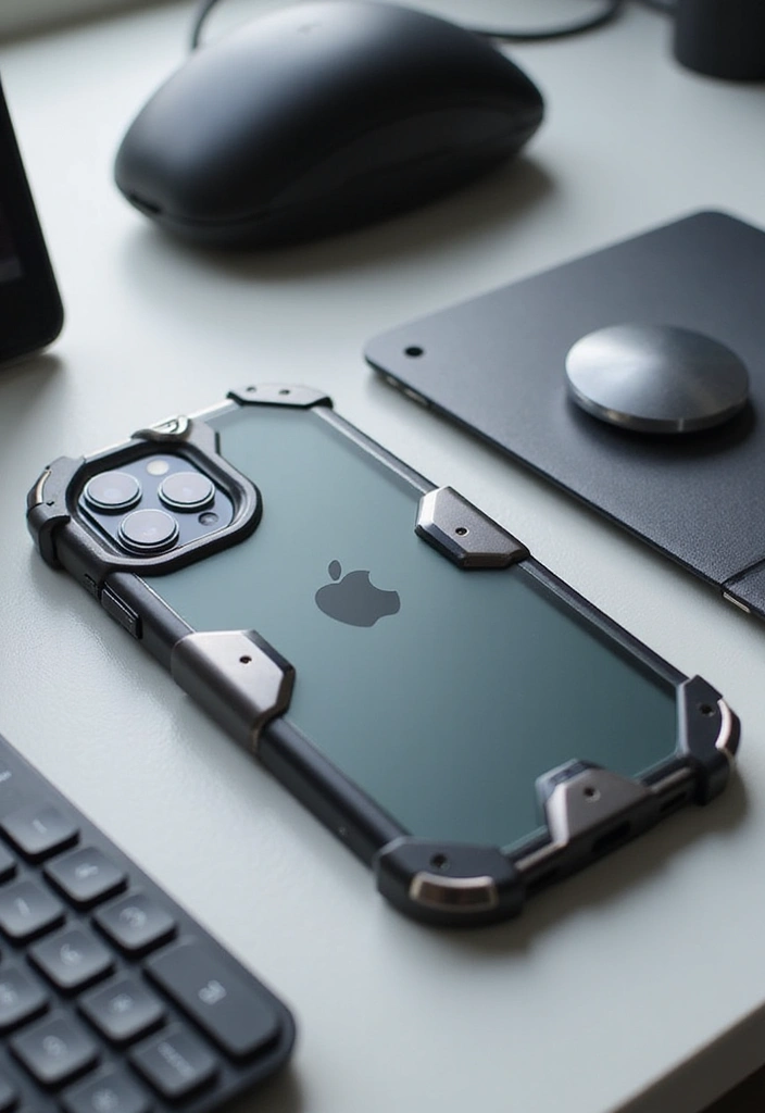 10 Stylish iPhone 16 Pro Cases That Will Elevate Your Fashion Game! - 7. The Sleek Metal Bumper Case 1