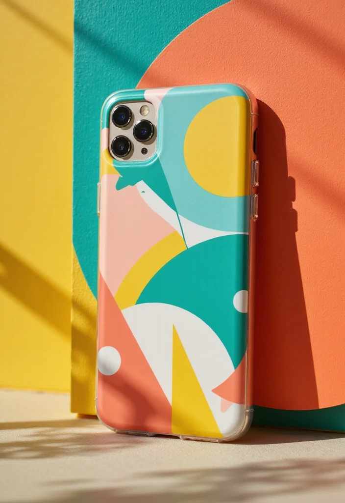 20 Custom iPhone Case Designs That'll Make Your Friends Jealous (Wait Until You See #15!) - 3. Geometric Patterns 1