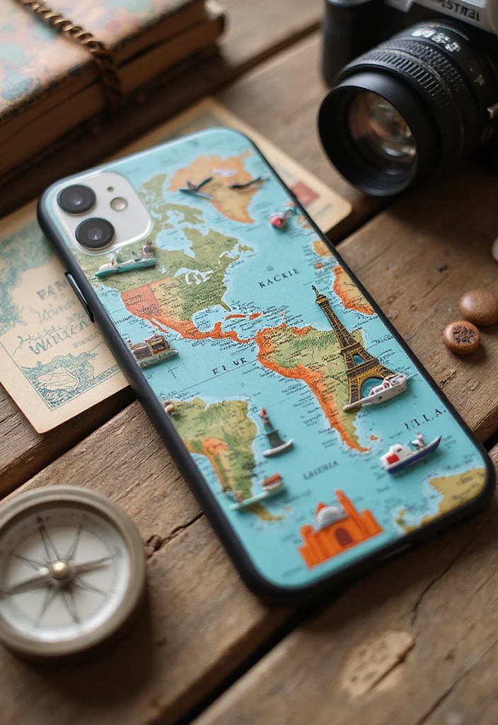 20 Custom iPhone Case Designs That'll Make Your Friends Jealous (Wait Until You See #15!) - 6. Travel Inspirations 1
