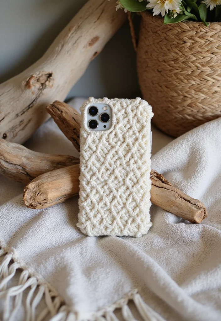 12 Stunning iPhone Cases That Are Both Trendy and Durable (You’ll Love #5!) - 4. The Boho Macrame Case 1