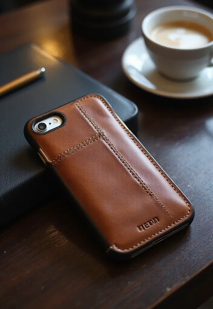 12 Stunning iPhone Cases That Are Both Trendy and Durable (You’ll Love #5!) - 5. The Luxe Leather Case 1