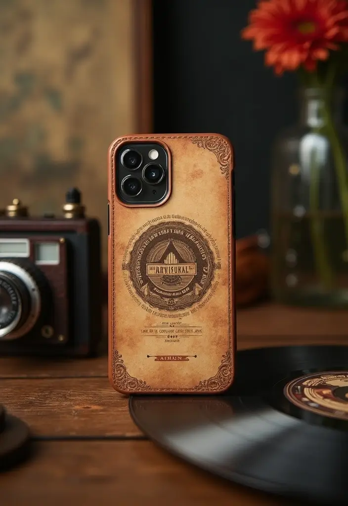 10 Stunning iPhone 16 White Cases That'll Elevate Your Style Game! - 9. Vintage-Inspired Cases 1