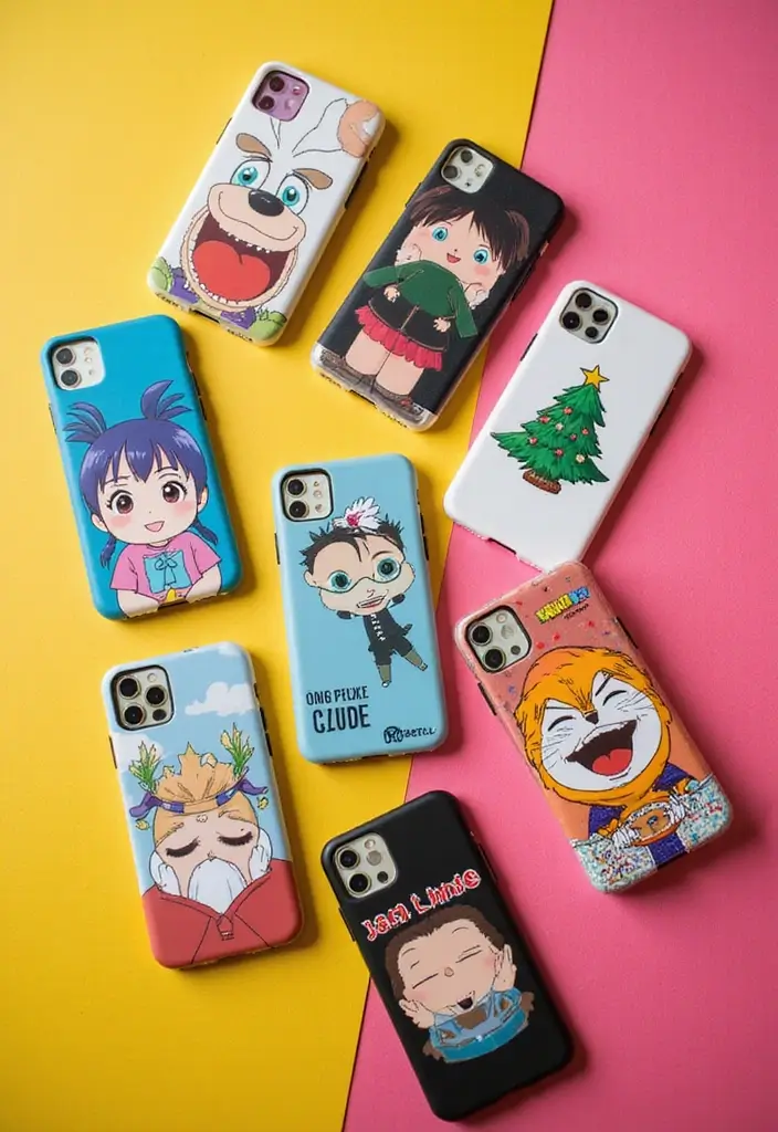 15 Trendy Phone Cases Ideas That Will Make Your Friends Jealous! - 12. Anime and Pop Culture Themes 1