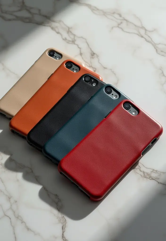 15 Trendy Phone Cases Ideas That Will Make Your Friends Jealous! - 4. Classy Leather Cases 1