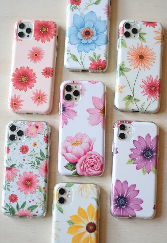 15 Trendy Phone Cases Ideas That Will Make Your Friends Jealous! - 5. Floral Patterns for Spring 1
